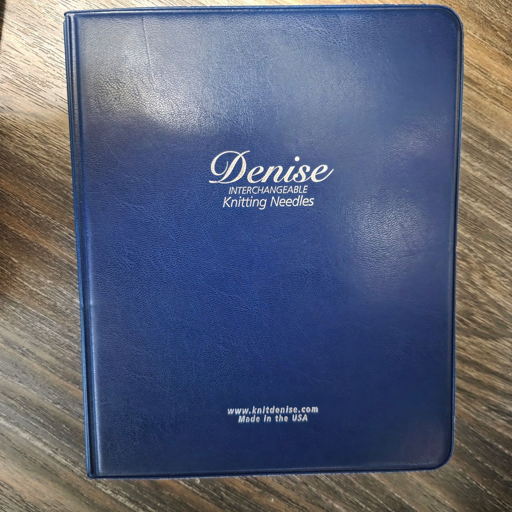 Denise Interchangeable Knitting Needles Set US 5-15 Blue Case Made in USA